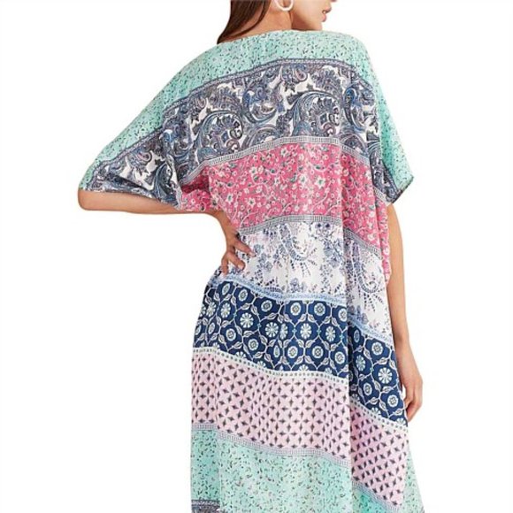 TIGERLILY Noelani Silk Longline Kimono Duster NWT RRP$299 - Picture 3 of 16
